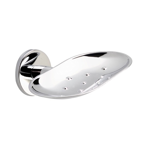 Soap Dish, StilHaus H09M-08, Wall Mounted Oval Chrome Soap Dish H09M-08